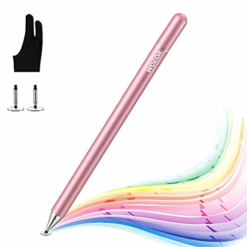 Lápiz Stylus Capacitivo Universal,WOEOA Stylus Pen con Dibujo Guante,Bolígrafos Digitales para Pantalla Táctil Ipads,iPad Mini/iPad Air/iPad Pro,Samsung,Teléfonos móviles,Smartphones y Tabletas