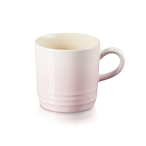 Le Creuset Taza Cappuccino de cerámica de gres, 200 ml, Rosa Shell Pink,70303207770099