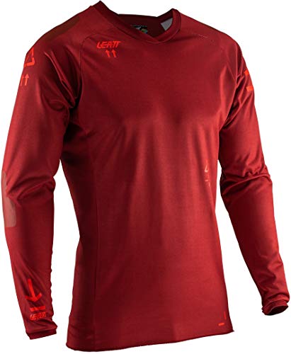 Leatt – MTB DBX 5.0 All Mountain – Camiseta de Ciclismo Unisex – Adulto, Unisex Adulto, 5019010401, Ruby, S