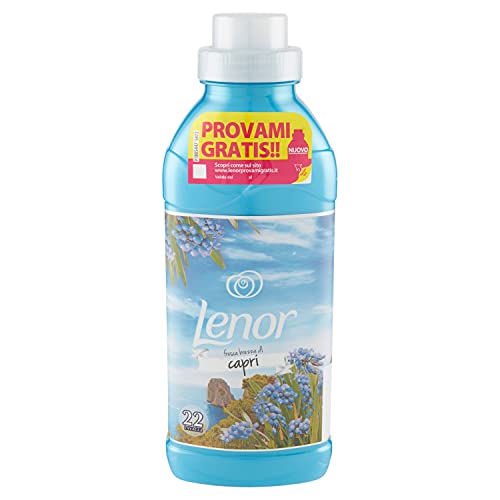 Lenor Suavizante concentrado para lavadora, 22 lavados, atmósferas de Italia Capri, acción amortiguadora, frescor durable, para todas las prendas