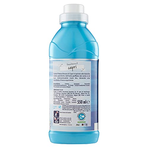 Lenor Suavizante concentrado para lavadora, 22 lavados, atmósferas de Italia Capri, acción amortiguadora, frescor durable, para todas las prendas