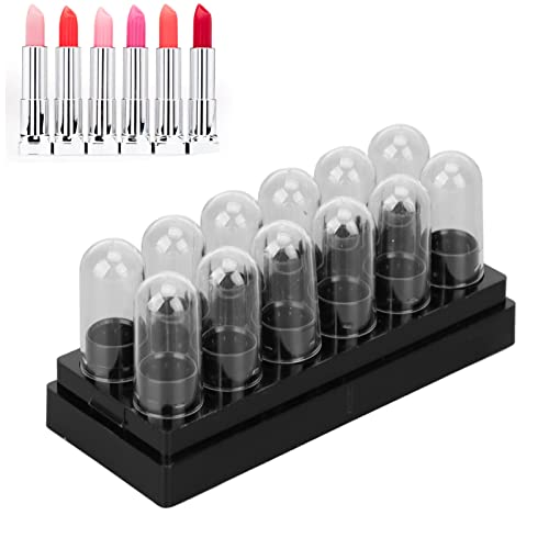 Les-Theresa 12 Uds. De Tubos de lápiz Labial vacíos de 9mm, Tubo de lápiz Labial DIY, Recipiente para bálsamo Labial, Botellas vacías para bálsamo Labial