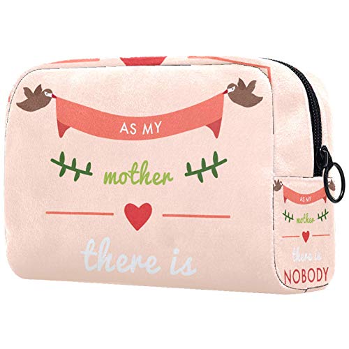 Lettering-For-Your-Mom - Bolsa de cosméticos para mujer, adorable y espaciosa bolsa de maquillaje de viaje impermeable