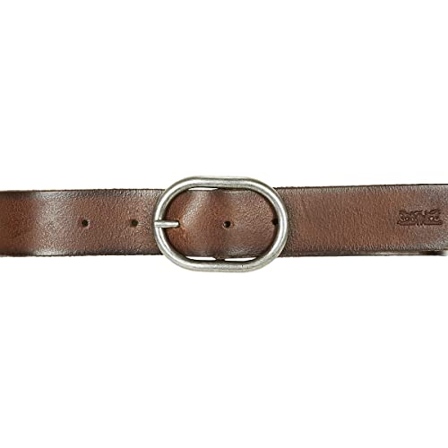 Levi's Circle Buckle Core, Cinturón Mujer, Marrón (Brown), 85 cm (Talla del fabricante: 85)