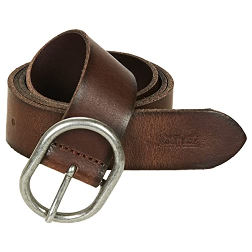 Levi's Circle Buckle Core, Cinturón Mujer, Marrón (Brown), 85 cm (Talla del fabricante: 85)