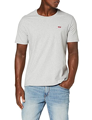 Levi's The Original tee Camiseta, Gris (Cotton + Patch Medium Grey Heather Emb 0015), Large para Hombre