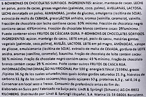 Lindt Bolsa de Napolitanas de Chocolate - 500 g