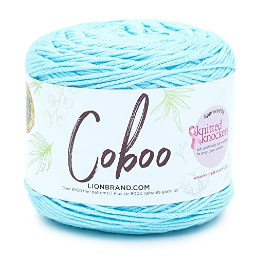 Lion Brand Yarn Coboo Yarn, Ice Blue