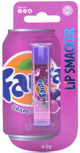 Lip Smacker - Colección Coca-Cola - Bálsamo Labial Sabor Fanta de Uva para Niños - Un Dulce Regalo para tus Amigos - Pack Individual