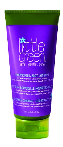 Little Green Kids - Crema hidratante corporal - body lotion 180 ml para niños sin sulfatos, parabenos ni gluten | producto vegano sin aromas añadidos