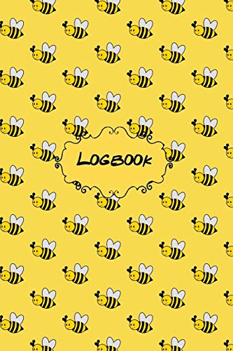 Logbook: An Organizer Logbook Keeper for All Your Passwords and Stuff, Bumble Honey Bee on Yellow