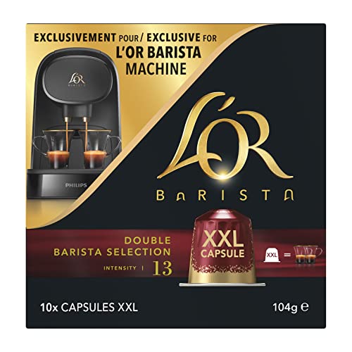 L'OR BARISTA,Cápsulas Doble Barista Selection Intensidad 13 - Exclusivas para cafeteras L'OR BARISTA, Pack de 5 x 10 [Total 50 cápsulas]