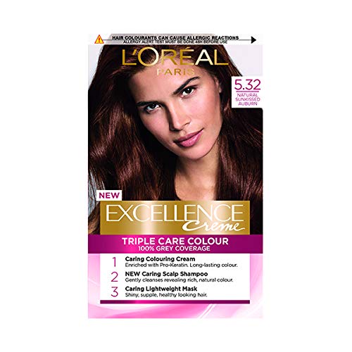 L'Oreal Excelence 5.32 Sun-Kissed - Tinte permanente para el cabello castaño castaño