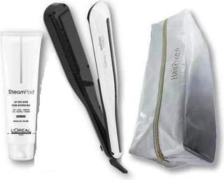 L'Oréal Professionnel Steampod 3.0 - Plancha alisadora + leche para cabello fino 150 ml + estuche de almacenamiento Hairprice