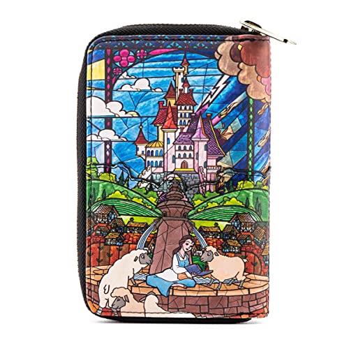 Loungefly Disney Princess Castle Series Belle - Cartera de piel sintética