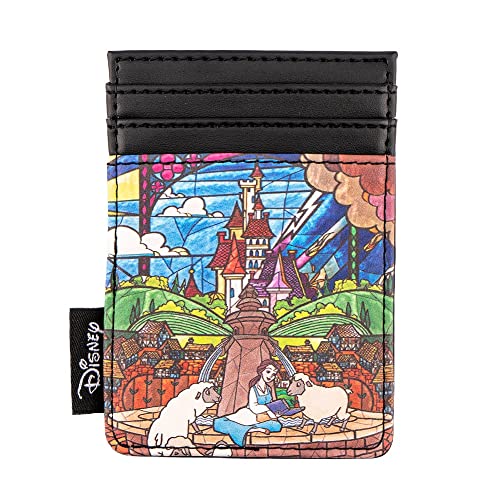 Loungefly Disney Princess Castle Series Belle - Tarjetero para tarjetas