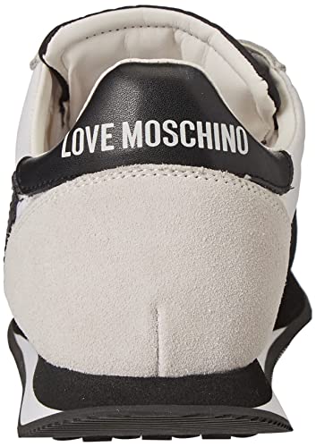 Love Moschino Nuova pre-Collezione Primavera Estate 2022, Zapatillas de Gimnasio Mujer, Bianco, 38 EU