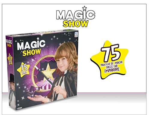 Magia Magic Show - Juego de magia para niños, 75 trucos de magia, fáciles de aprender juego mágico, juegos de Prestigio