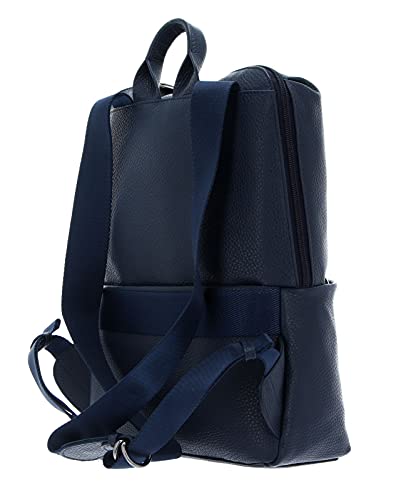 Mandarina Duck Mellow P10FZT38, Melow Leather Backpack/Dress Blue para Mujer, 35x26x12 (L x H x W)