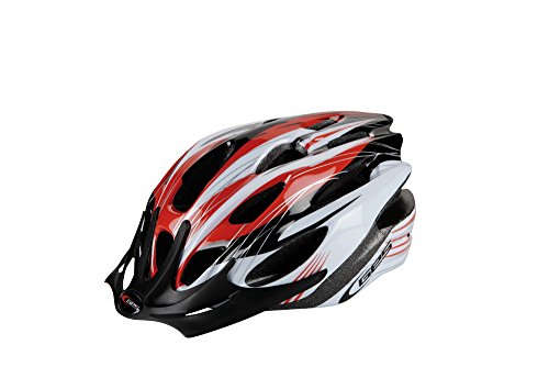  Manufacturas Ges H401Q30 - Casco de Ciclismo Rocket, Color Rojo, Negro y Blanco, Talla M (54-58)