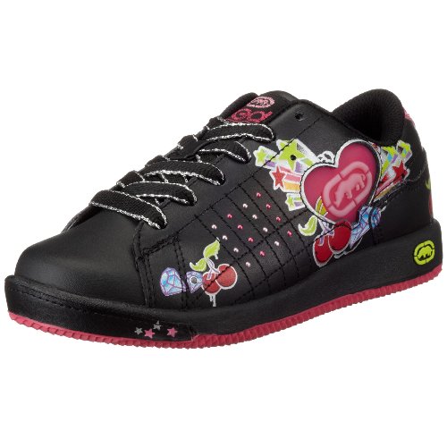 Marc Ecko Footwear - Zapatos de cuero para bebé, color negro, talla 34