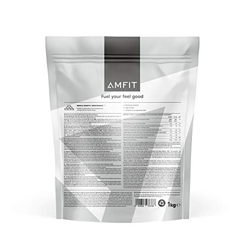Marca Amazon - Amfit Nutrition Proteína de Suero Lácteo, Sabor Cheesecake de Limón, 1kg