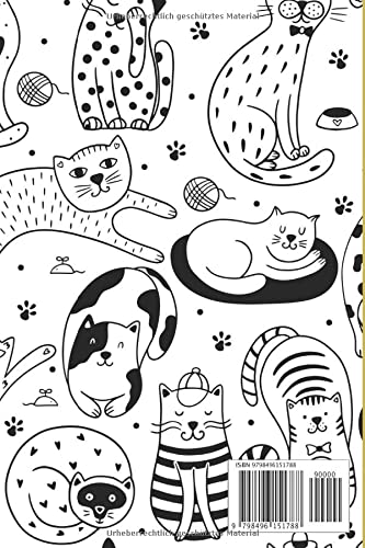 Marisa: Personalisiertes Marisa Katzen Notizbuch | 120 Seiten | 6 x 9 Zoll | Notizbuchgeschenk für Katzen liebhaber | Marisa-Notizbuch