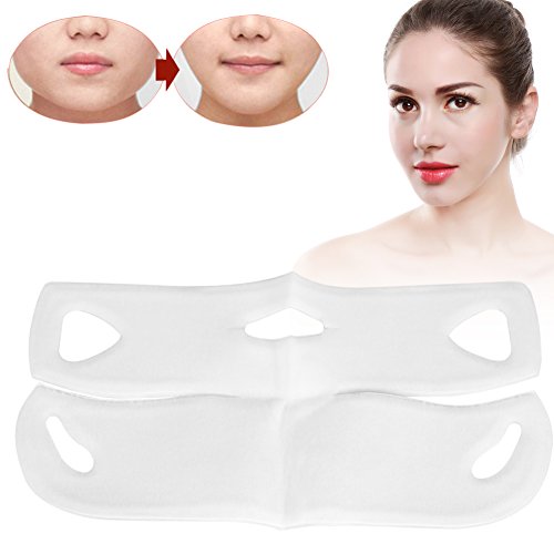 Mascarilla Lifting Up Contour Lifting Up en forma de rostro, mascarilla reafirmante hidratante facial Reductor de mentón doble V Line Lifting Mask 10 piezas