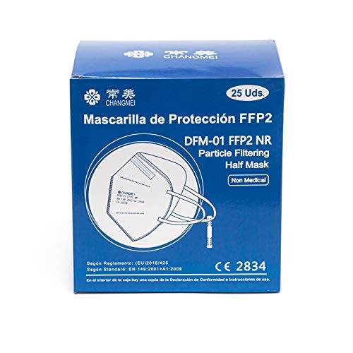 Mascarillas FFP2 25u CE2834 [Testadas Laboratorio ESPAÑA]