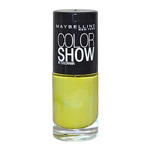 MAYBELLINE Color Show Laca De Uñas 754 Powgreen Blister 7 ml, Pow Green 1UN Unisex Adulto, Negro, Estándar