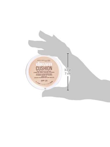 Maybelline DREAM CUSHION FDT NU 10 Ivory base de maquillaje - Base de maquillaje (Ivory, #F8e3bc, 26 mm, 70 mm, 70 mm, 62 g)