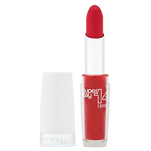 Maybelline SuperStay14H Lipstick 510 Non Stop Red barra de labios Rojo - Barras de labios (Rojo, Non Stop Red, 14 h, Francia, 21 mm, 56 mm)