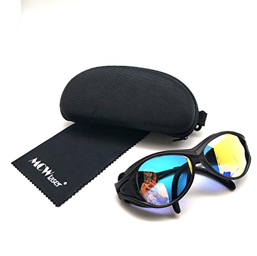 MCWlaser Gafas Protectoras de Seguridad con láser de CO2 Gafas 10600 NM 10.6um Tipo Reflectante Gafas con láser de CO2 para CO2 Grabado con láser Corte Instrumento de Tratamiento de Belleza EP-25