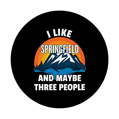 Me gusta Springfield y quizás tres personas PopSockets PopGrip Intercambiable