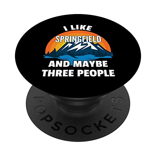 Me gusta Springfield y quizás tres personas PopSockets PopGrip Intercambiable