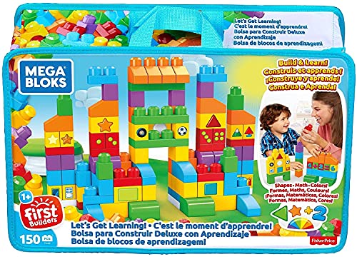 Mega Bloks FVJ49 Let's Get Learning Bricks, Multi-Colour