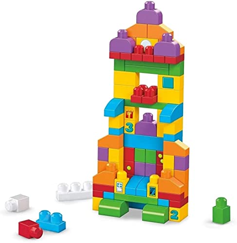 Mega Bloks FVJ49 Let's Get Learning Bricks, Multi-Colour