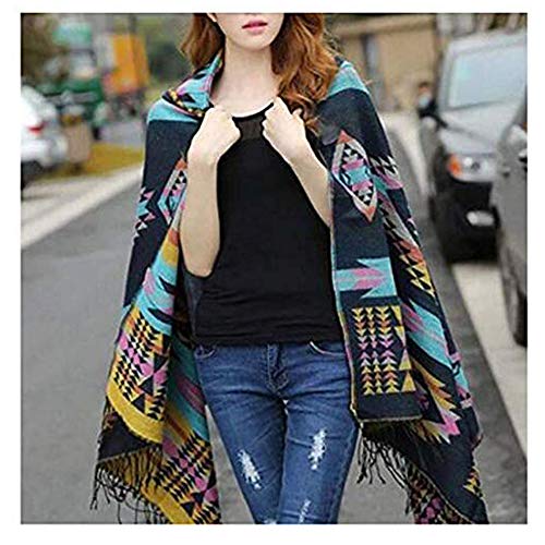 MeiPing Poncho de Mujer Suave para Invierno Cárdigan de Punto Capa de Tamaño Grande Elegante Calentito Diseño Simple