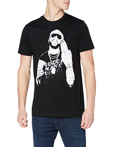 MERCHCODE Merch Código Hombre Gucci goldmane Money tee – Camiseta, Hombre, Gucci Mane Money tee, Negro, Medium