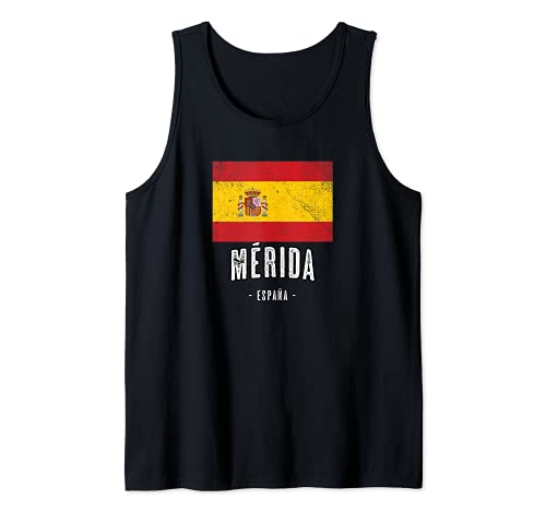Mérida España | Souvenir Linda Ciudad - Bandera - Camiseta sin Mangas