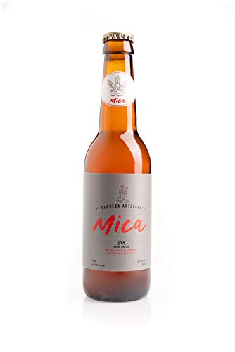 MiCA – Pack Degustación 6 Cervezas Artesanales – Caja Regalo Madera - 2 uds Blonde Ale Premium, 2 uds Ipa y 2 uds Ale - botellas 33 cl