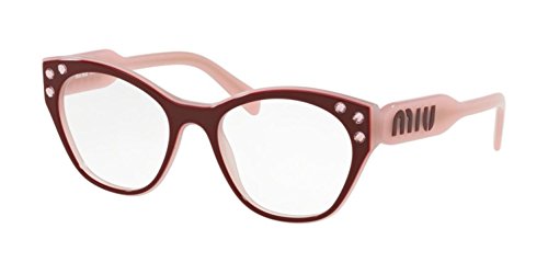 Miu Miu Gafas gafas MU 02RV 1041O1 marco de plástico con un tamaño de 50 mm de gafas de sol de las mujeres