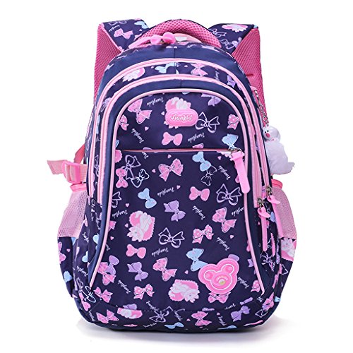 Mochila Escolar para niños, Mochila Escolar para Niñas Estudiantes Bolso Colegio Impermeable - Azul Oscuro