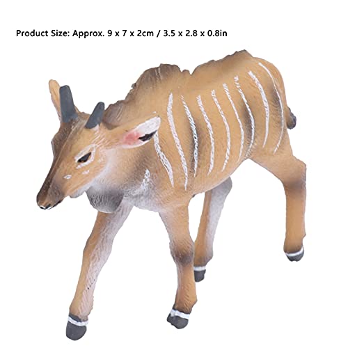 Modelo de Animal de Bosque, Hermoso Modelo de Animal de Simulación Lindo de PVC, Peso Ligero para Niños para Decoración de Escritorio en el Hogar