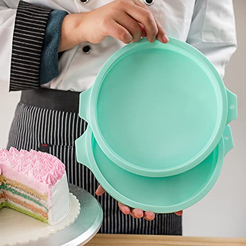 Molde Pastel Arcoíris Molde Tarta Silicona 15 cm 4 Pcs Hornear Pasteles en Capas Silicona Molde 6 in Molde Redondo Silicona para Tartas Molde Silicona Bizcocho Redondo sin BPA para Hornear Pasteles