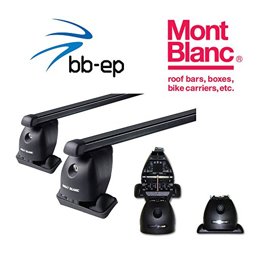 MontBlanc - Baca de acero prémium para Citroen C5 4 puertas Sedán con puntos fijos en el techo a partir de 2008 hasta hoy. Sistema completo de baca montado en caja de cartón, incluye paños para limpieza de cristal ProTecton antivaho