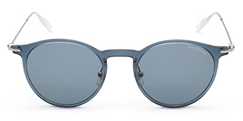Montblanc gafas de sol MB0097S 004 azul azul con un tamaño de 50 mm de Hombre