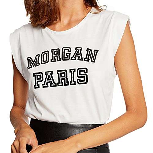 Morgan Tshirt 212-DIPA Camiseta, Crudo, M para Mujer