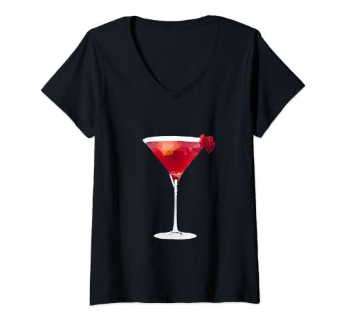 Mujer Cosmopolita Cosmo Martini Camiseta Cuello V
