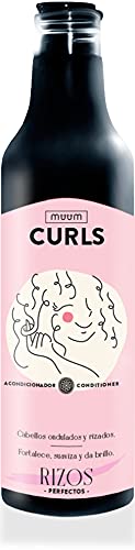 muum - Acondicionador Curls Rizos Perfectos. Cabellos ondulados y rizados. Fortalece, revitaliza y da brillo - 500 ml.